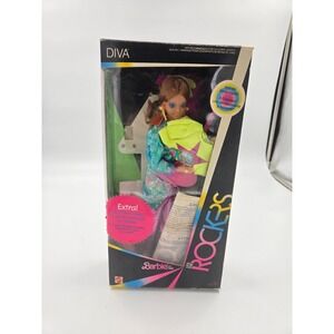 Barbie and The Rockers Diva Doll with Guitar Cassette and Accessories CIB